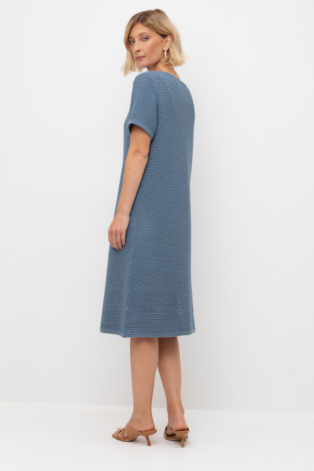 Платья женские для мам, артикул: ЕВ 527, цвет: синий, фото 5