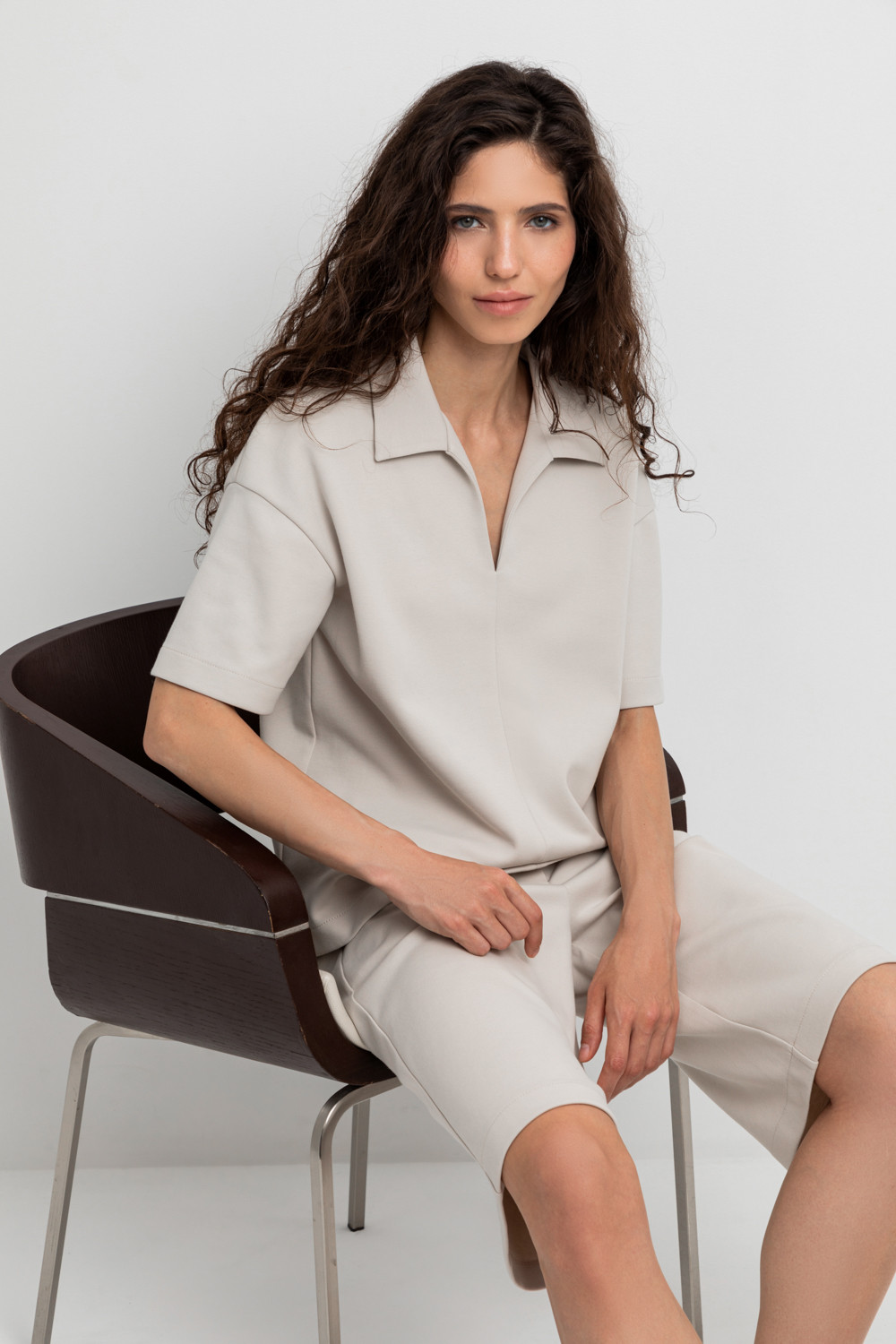 Шорты женские для мам, артикул: ЕВТ 4078, цвет: бежевый, фото 5