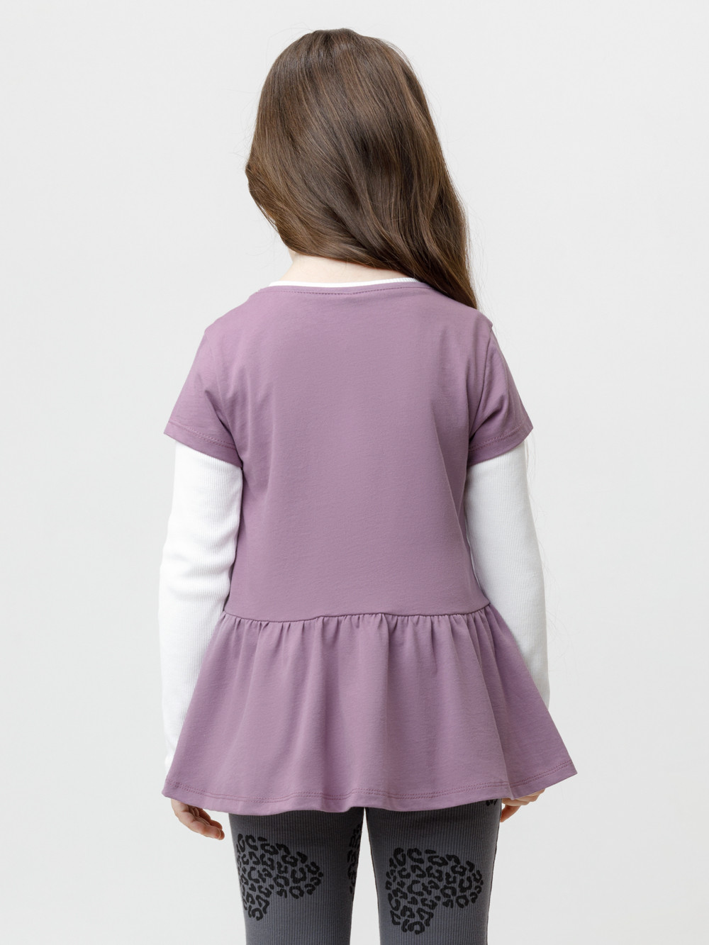 Блузка для девочки, артикул: КР 302881, цвет: фиолетовый, фото 5