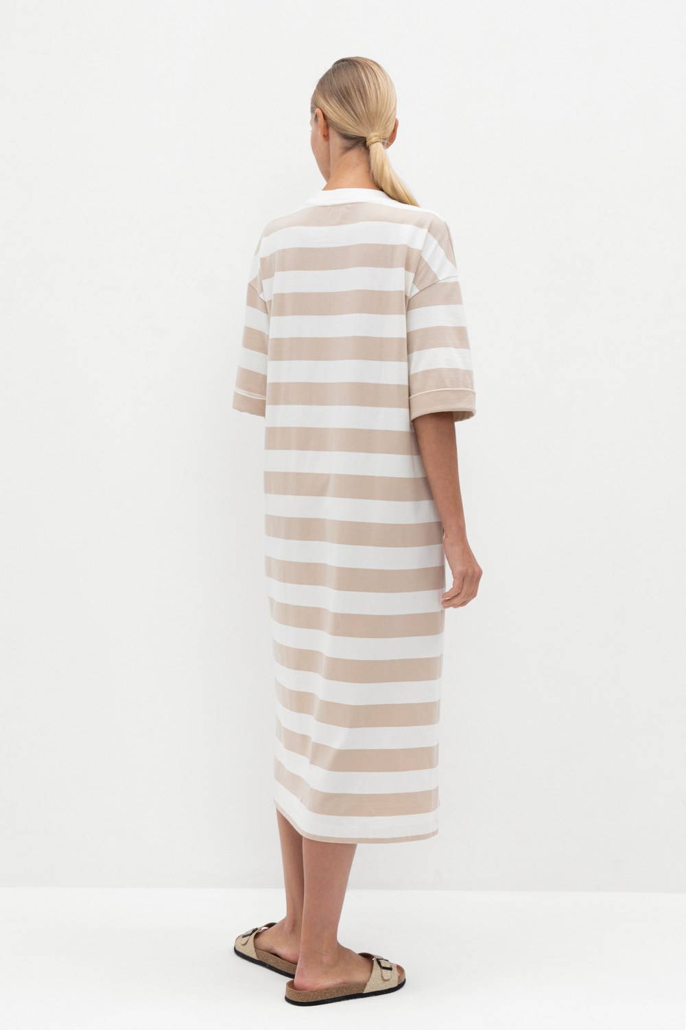 Платья женские для мам, артикул: ЕВТ 5040, цвет: бежевый, фото 5