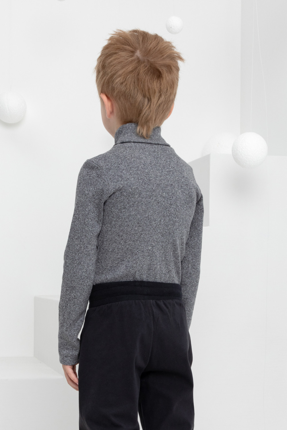Водолазки для мальчика, артикул: КР 301477, цвет: серый, фото 5