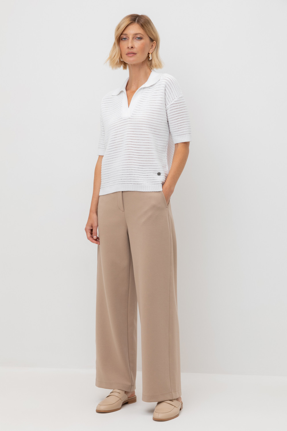 Джемперы женские для мам, артикул: ЕВ 30202, цвет: белый, фото 5