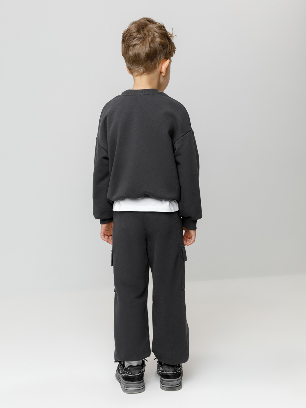 Брюки для мальчика, артикул: КР 400854, цвет: темно-серый, фото 5