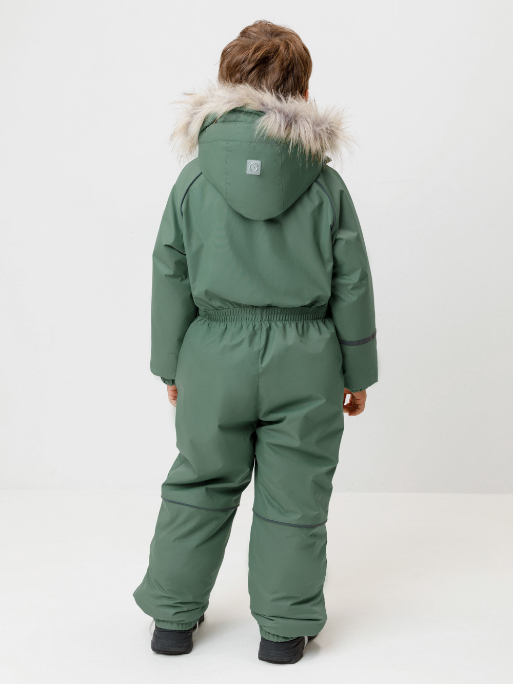 Комбинезоны утепленные для мальчика, артикул: ВК 60102/8 ГР (122-158), цвет: зеленый, фото 4