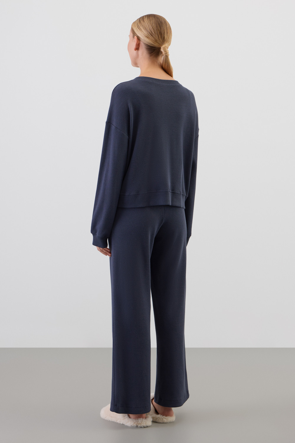 Комплекты для дома для мам, артикул: Е 20199, цвет: темно-синий, фото 5