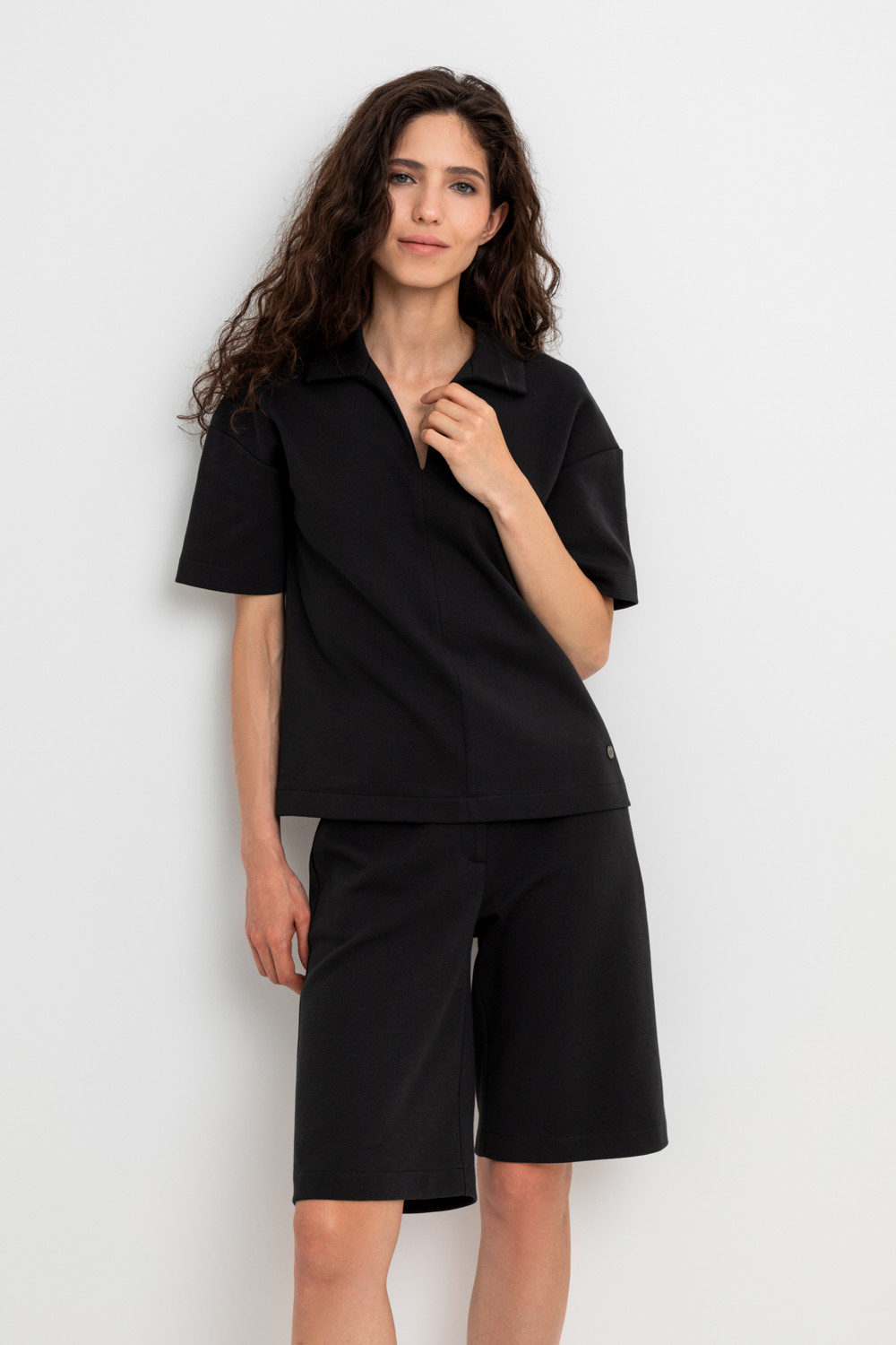 Шорты женские для мам, артикул: ЕВТ 4078, цвет: черный3, фото 5