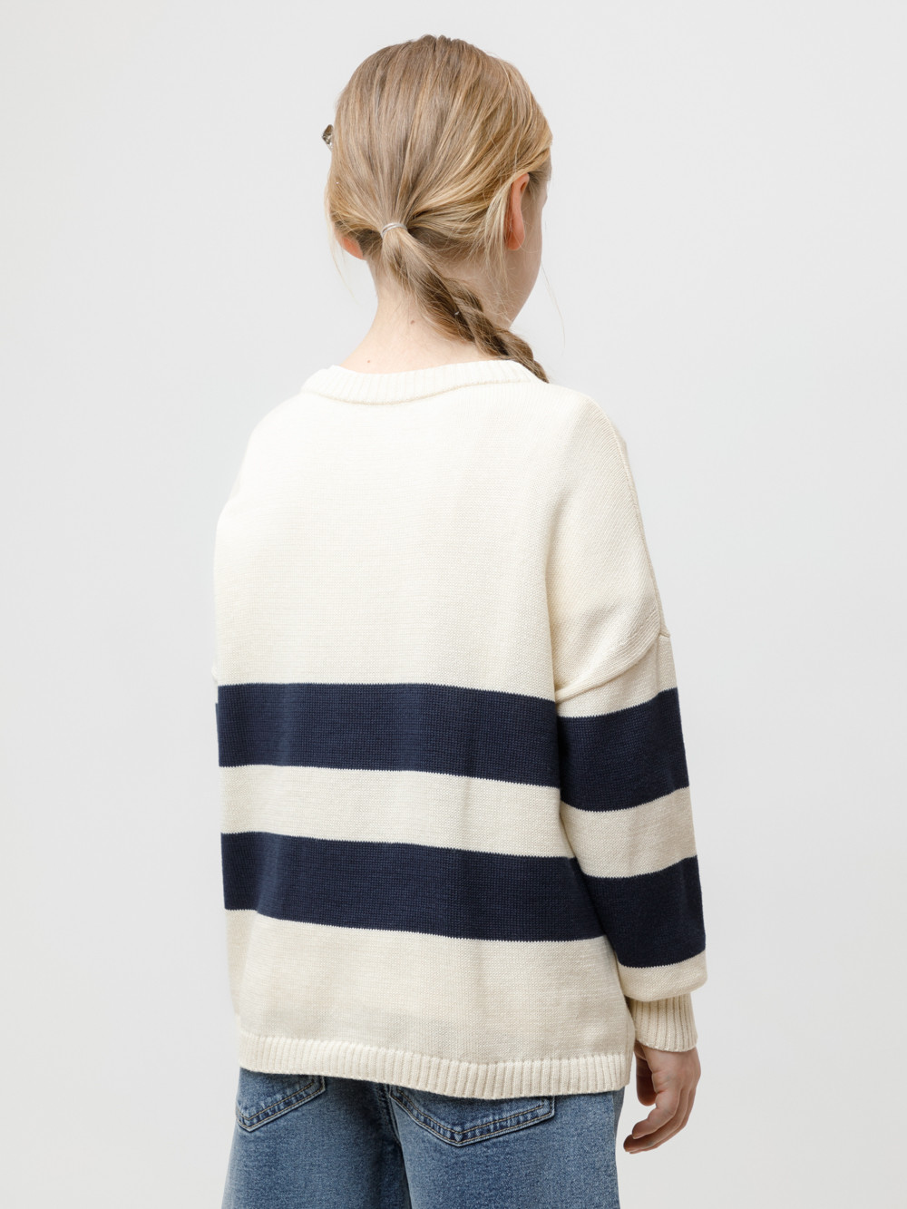 Джемпер для девочки, артикул: КВ 30129, цвет: бежевый, фото 4