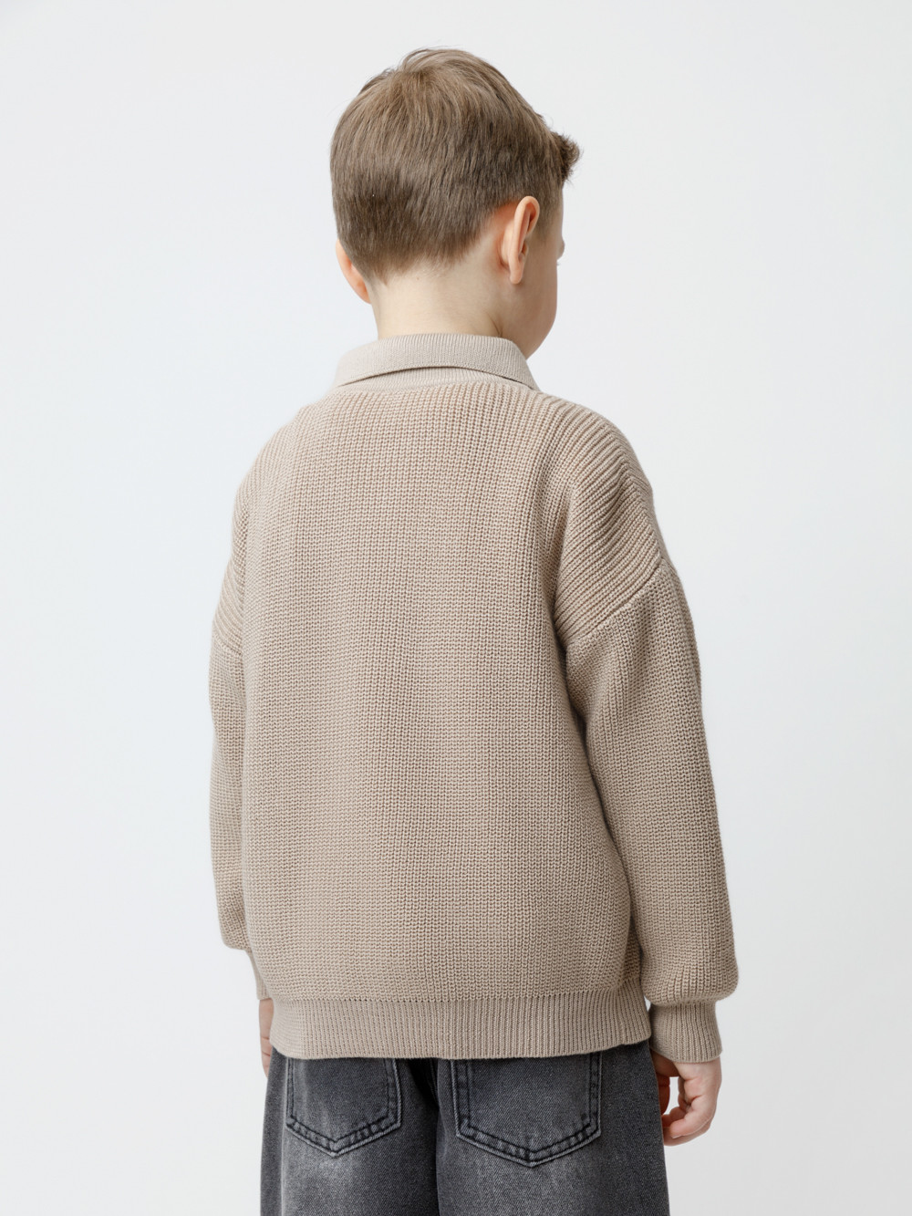 Джемпер для мальчика, артикул: КВ 30175, цвет: бежевый, фото 5