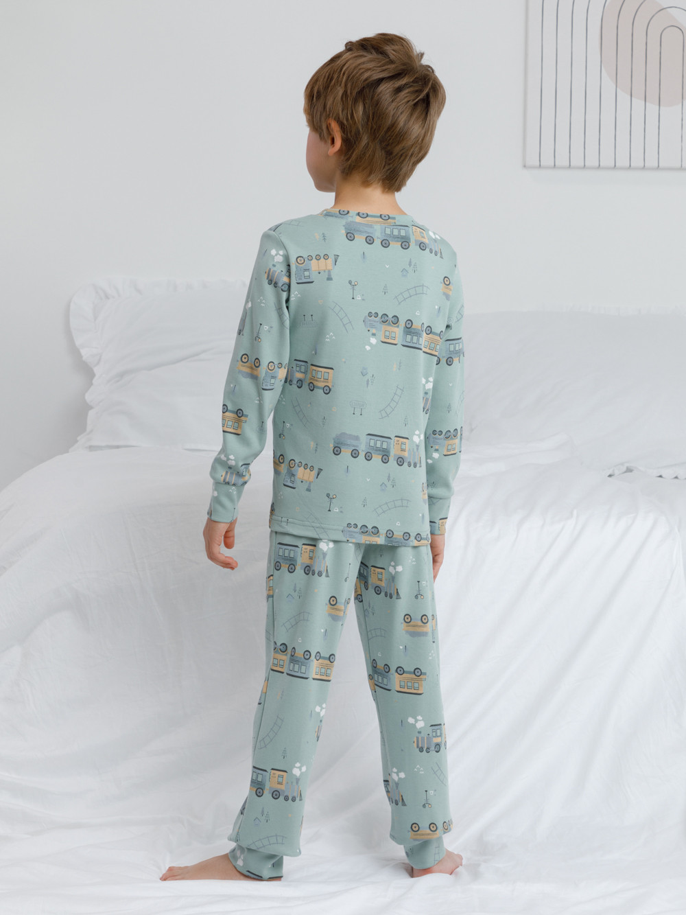 Пижама для мальчика, артикул: К 1552, цвет: голубой, фото 5