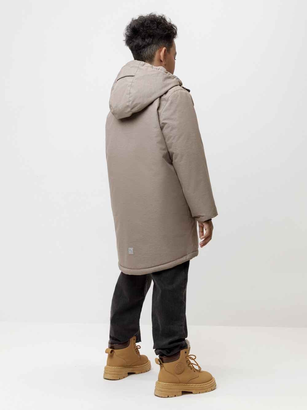 Пальто, плащи для мальчика, артикул: ВК 36097/5 ГР, цвет: коричневый, фото 4