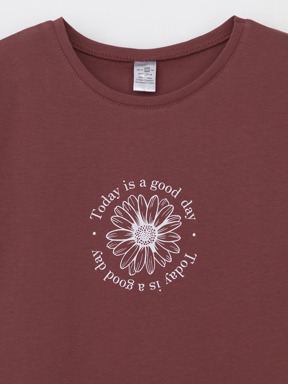 Футболка для девочки, артикул: КП 302763, цвет: коричневый, фото 5