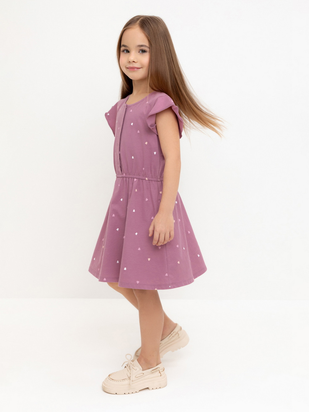 Платье для девочки, артикул: КР 5792, цвет: бордовый, фото 5