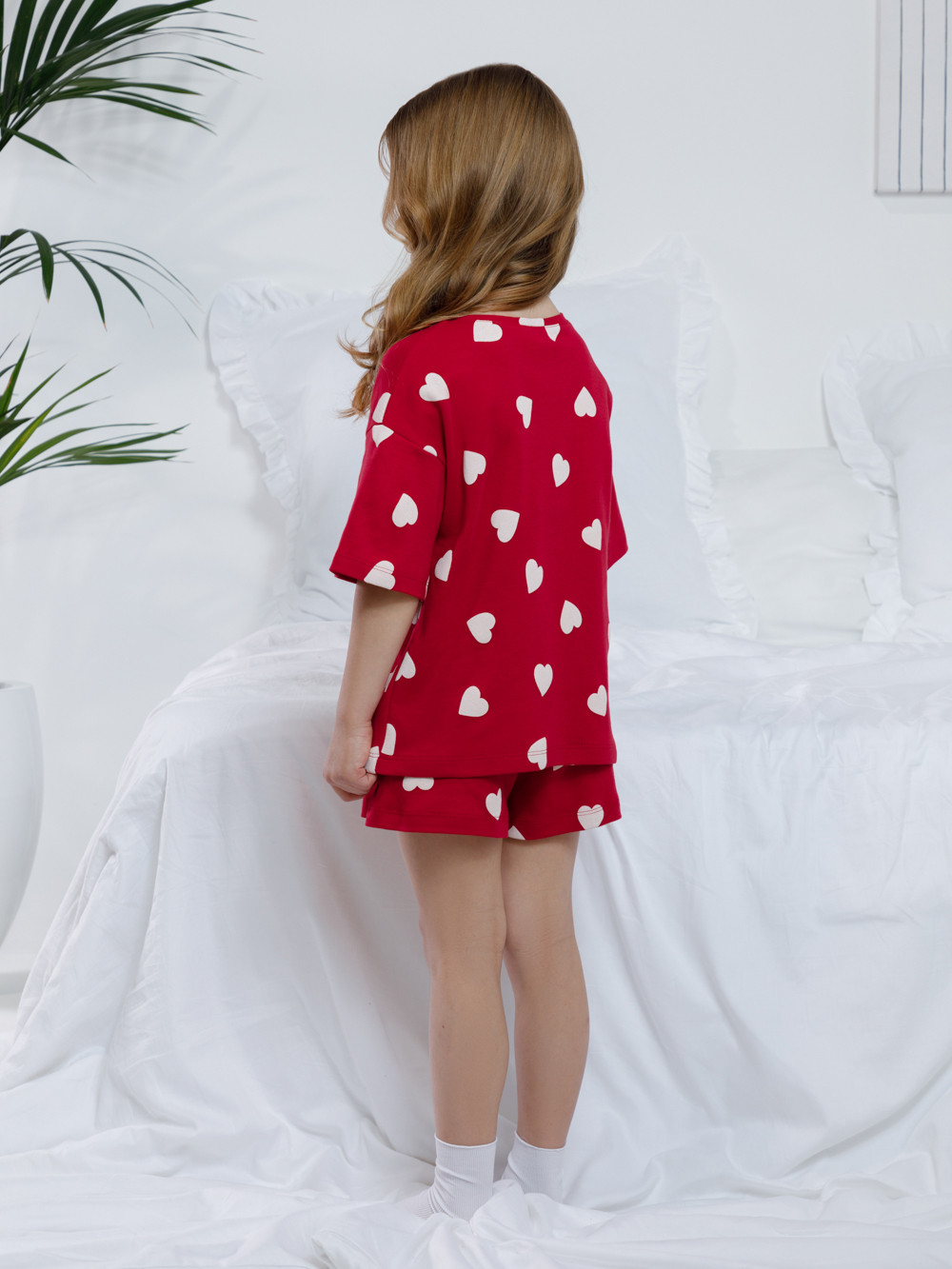 Пижама для девочки, артикул: МП 1655, цвет: красный, фото 5