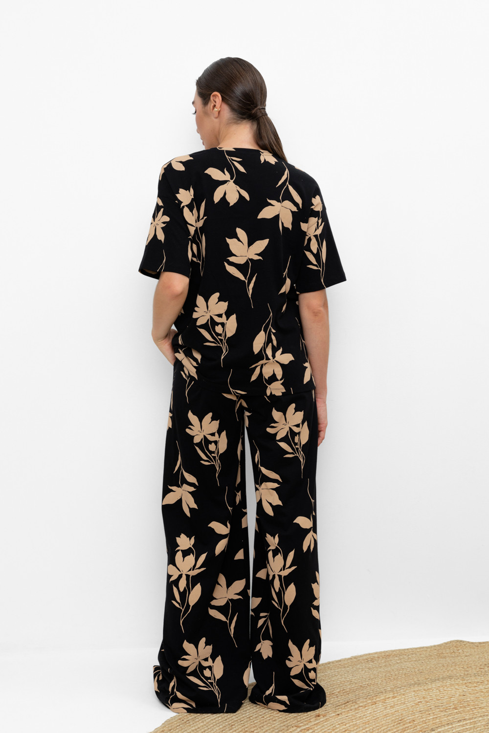 Брюки женские для мам, артикул: ЕВТ 4069, цвет: черный3, фото 5