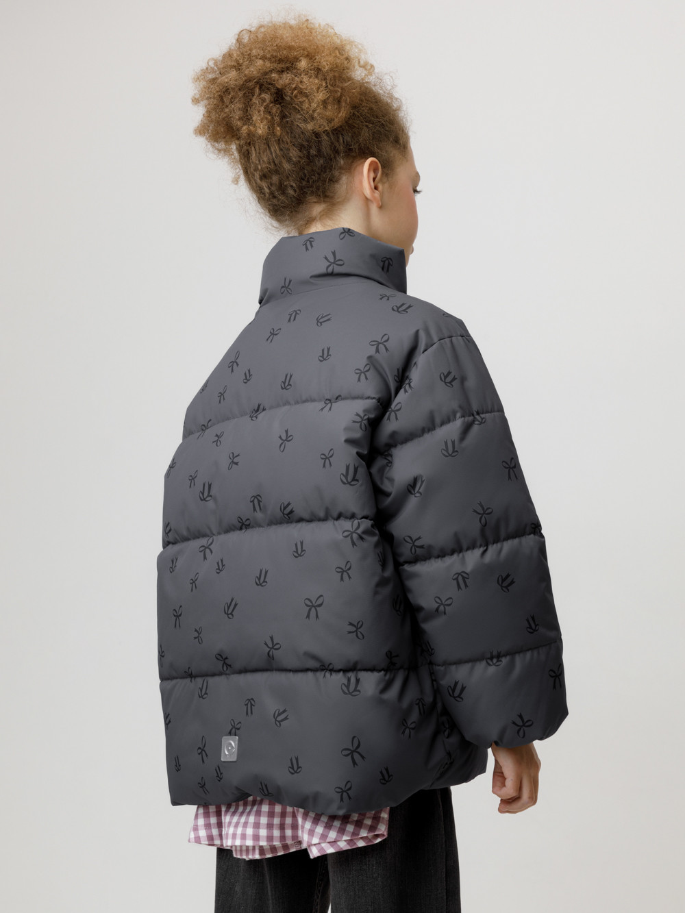 Куртка для девочки, артикул: ВК 32194/н/3 ГР, цвет: темно-серый, фото 5