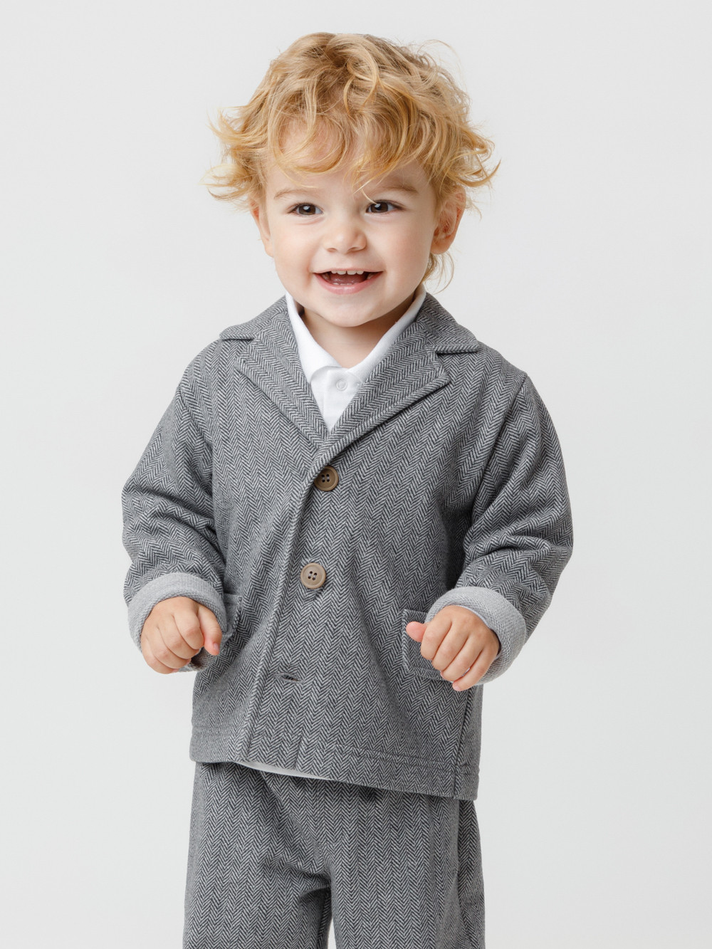 Жакет для мальчика, артикул: КР 302610, цвет: серый, фото 5