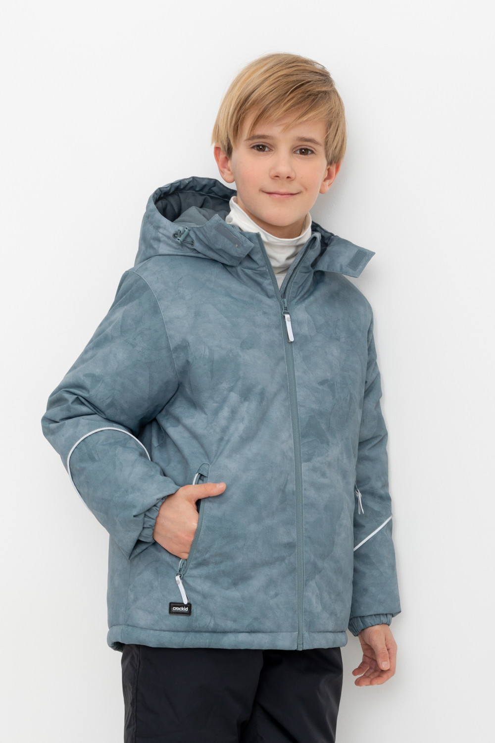 Куртки для мальчика, артикул: ВК 36102/н/3 ГР ( 92-122), цвет: зеленый, фото 5