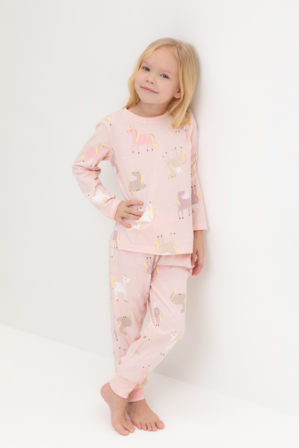 Пижама для девочки, артикул: К 1561, цвет: розовый, фото 5