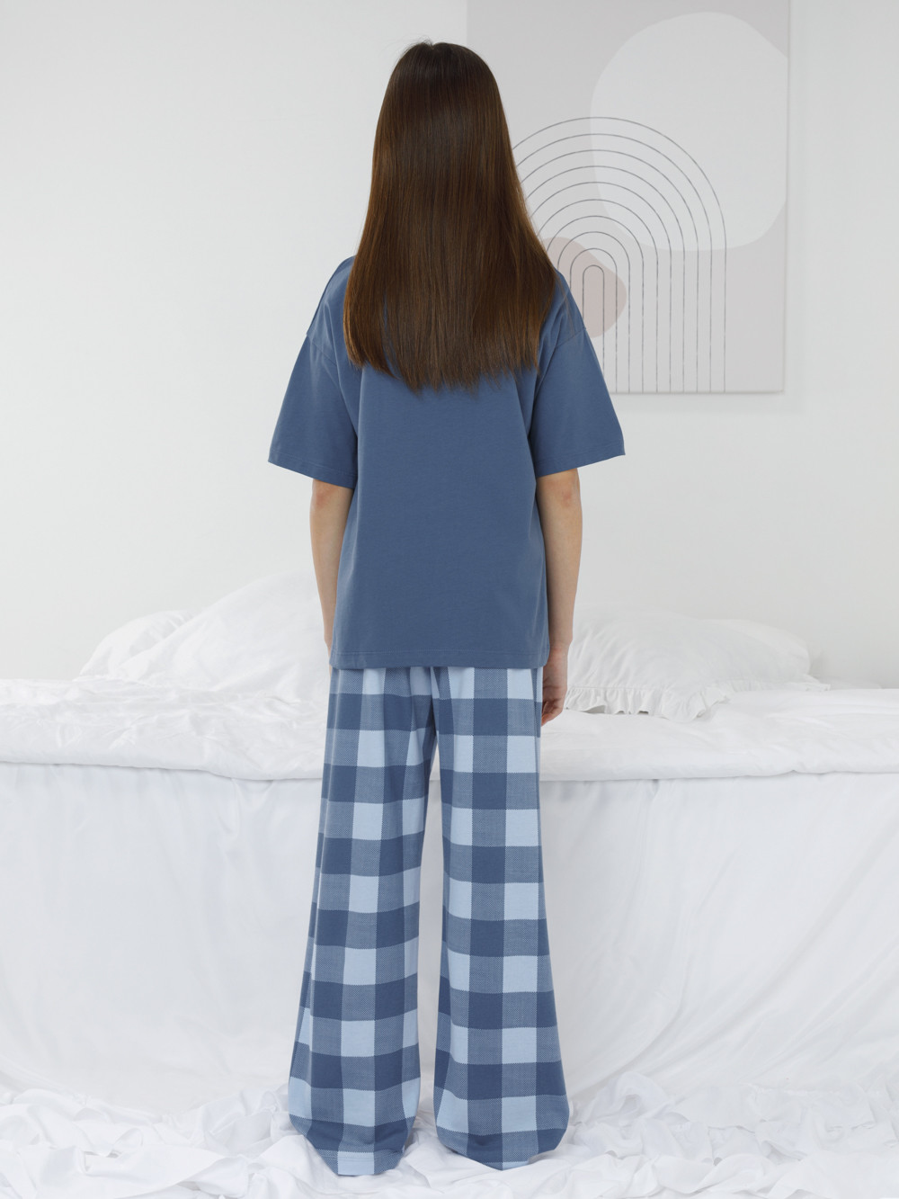 Пижама для девочки, артикул: МП 1657, цвет: синий, фото 5