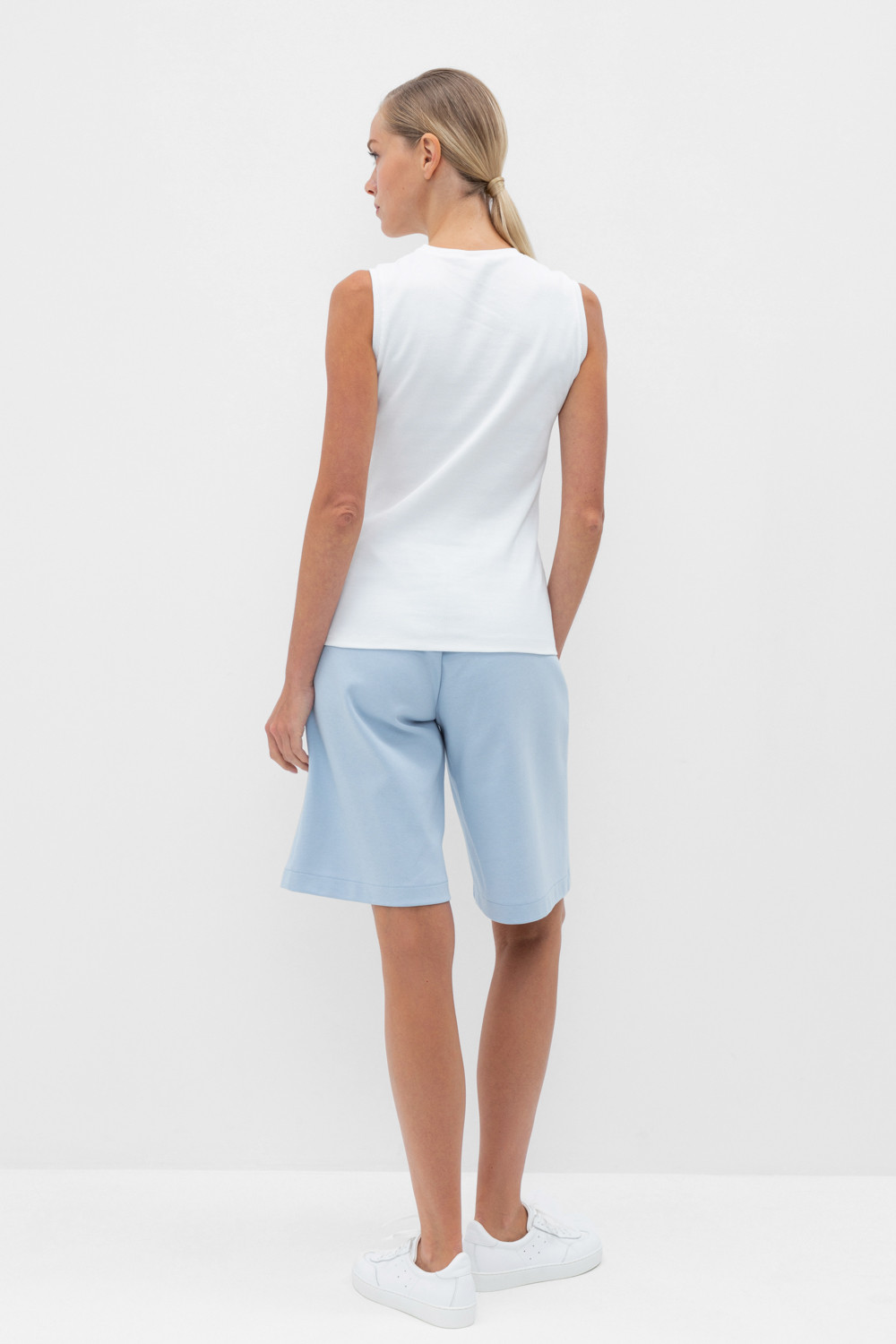 Шорты женские для мам, артикул: ЕВТ 4102, цвет: голубой, фото 5
