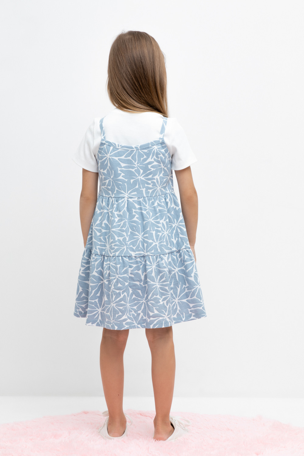Сарафан для девочки, артикул: КР 5796, цвет: синий, фото 5
