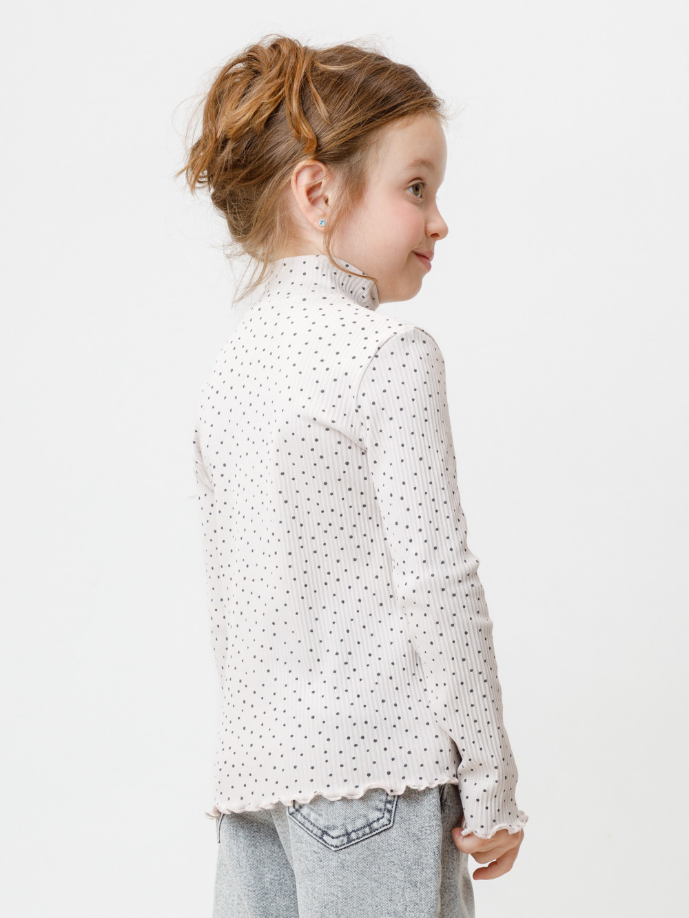 Водолазки для девочки, артикул: КР 302858, цвет: бежевый, фото 5