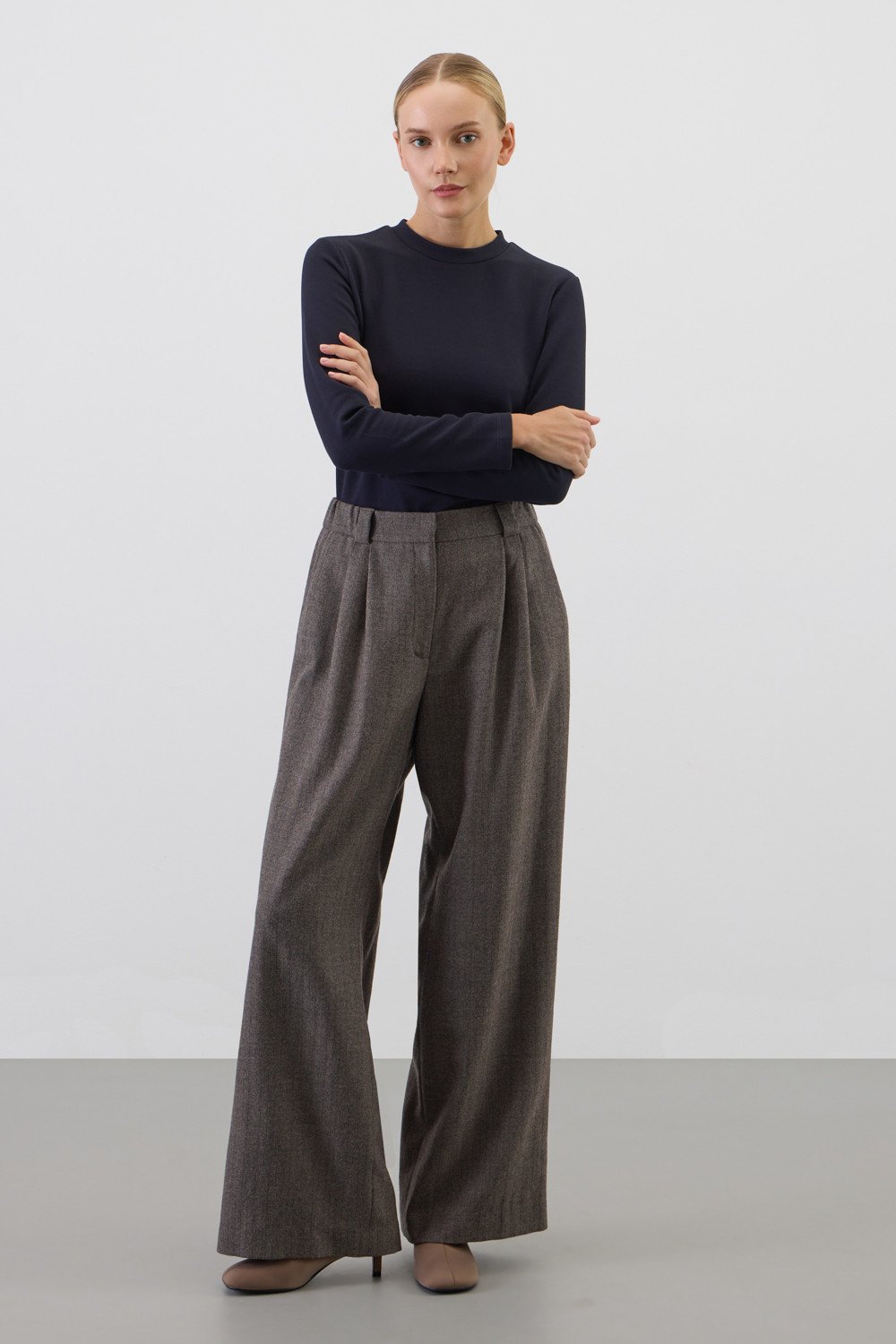 Джемперы женские для мам, артикул: ЕВТ 3345, цвет: синий, фото 5