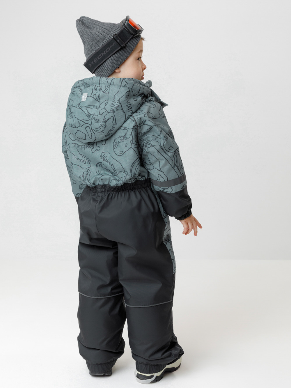 Комбинезоны утепленные для мальчика, артикул: ВК 60130/н/1 ГР, цвет: бирюзовый, фото 5