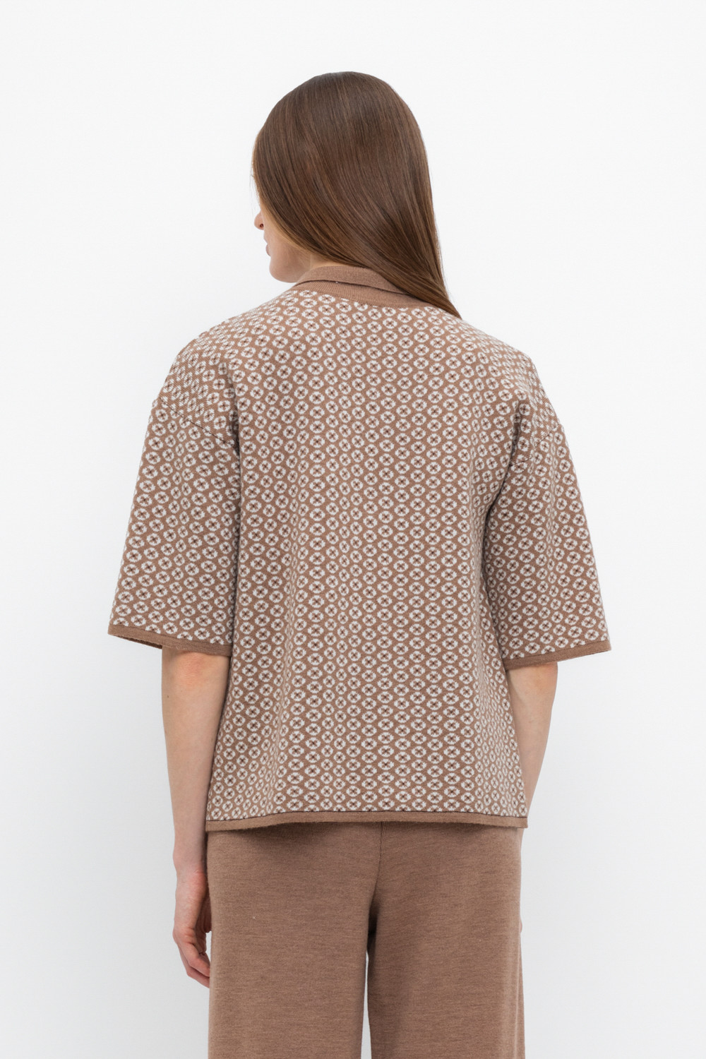 Джемперы женские для мам, артикул: ЕВ 30168/ш, цвет: коричневый, фото 5