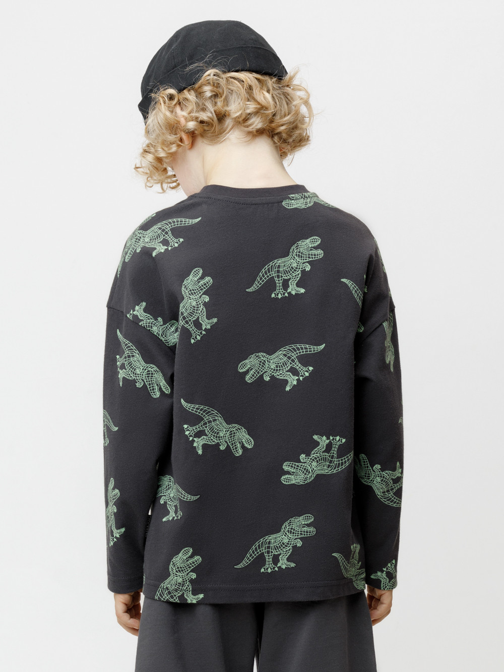 Лонгсливы для мальчика, артикул: КР 302273, цвет: темно-серый, фото 5