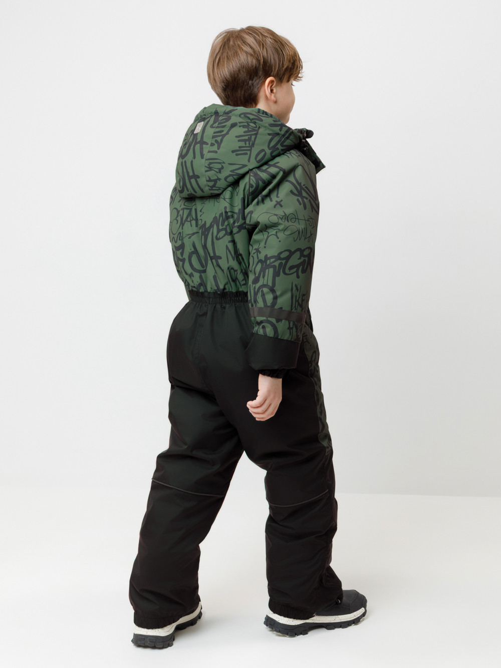 Комбинезоны утепленные для мальчика, артикул: ВК 60100/н/7 ГР, цвет: зеленый, фото 5