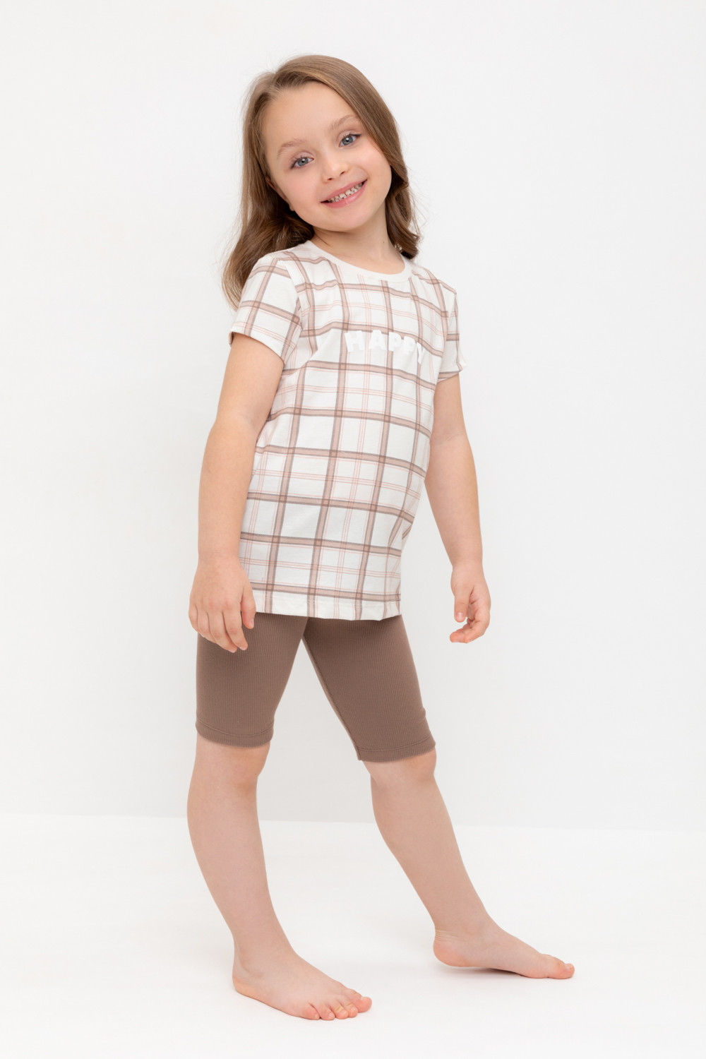 Пижама для девочки, артикул: КП 1643, цвет: коричневый, фото 5