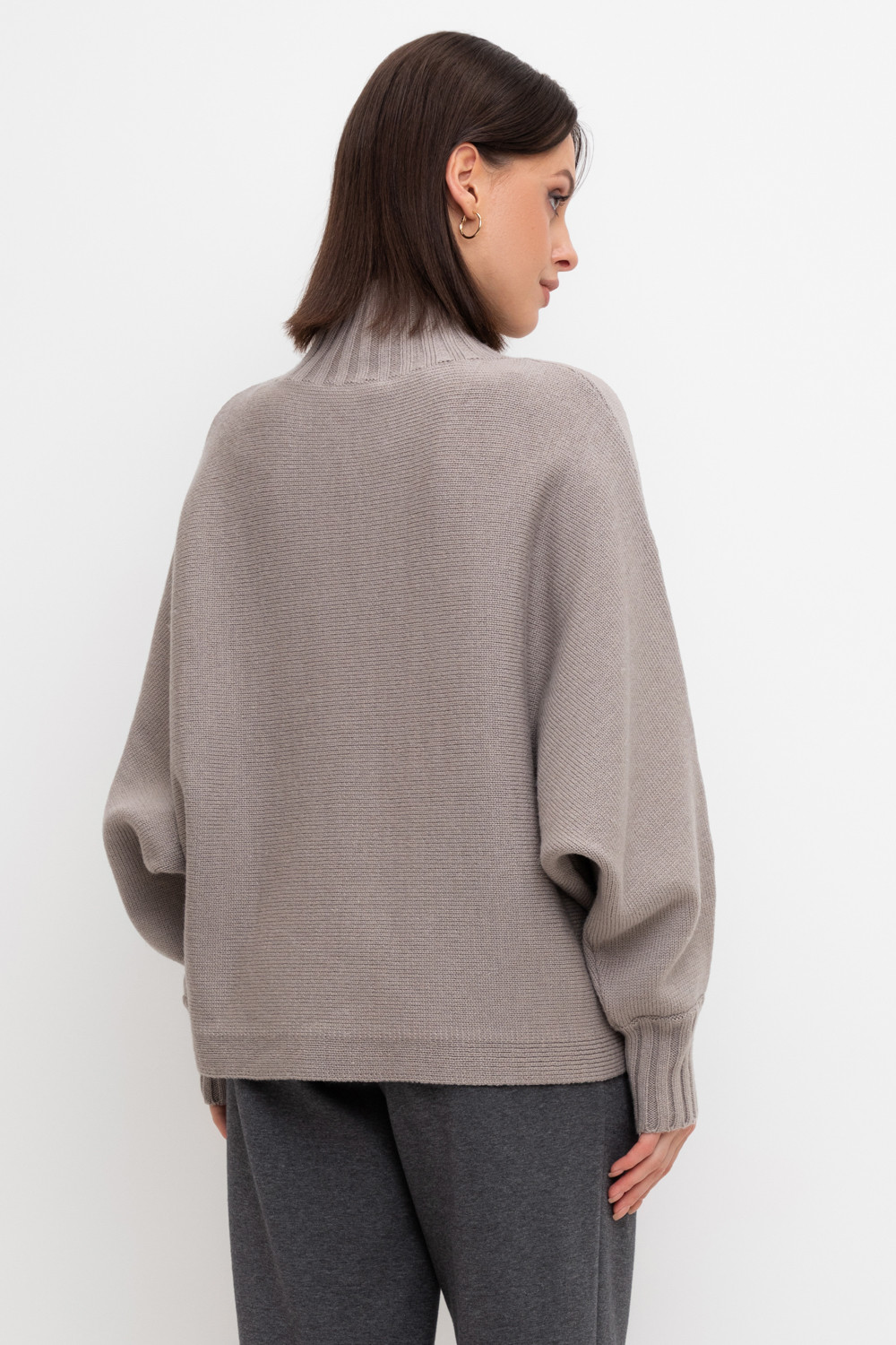 Джемперы женские для мам, артикул: ЕВ 30140/24ш, цвет: светло-серый5, фото 5