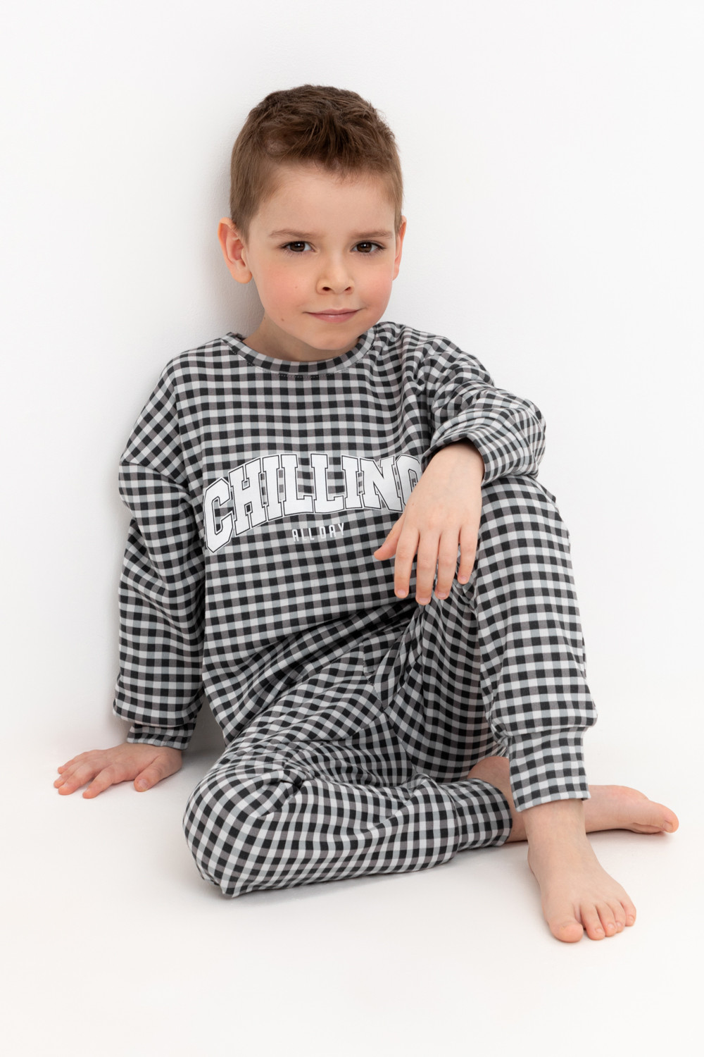 Пижама для мальчика, артикул: К 1581, цвет: светло-серый5, фото 5