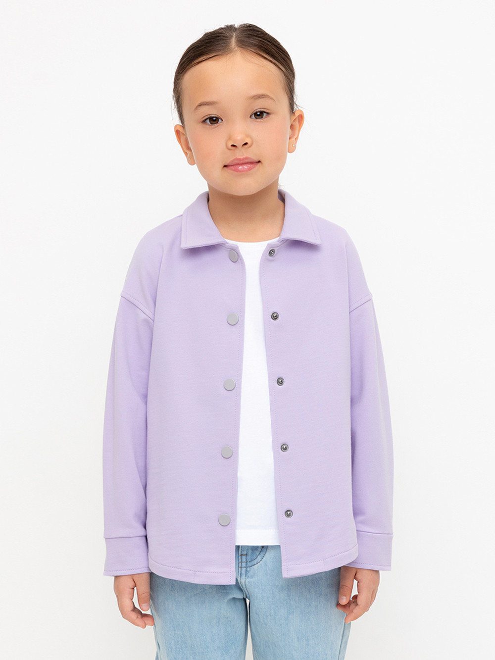 Рубашка для девочки, артикул: КР 302677, цвет: фиолетовый, фото 5