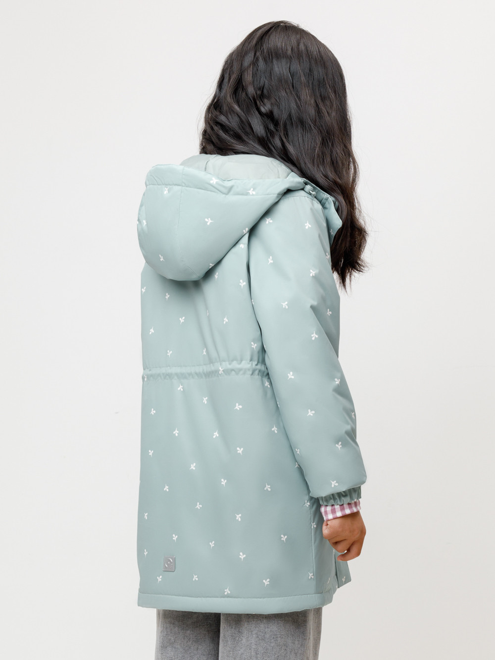 Пальто для девочки, артикул: ВК 32172/н/2 УЗГ, цвет: зеленый, фото 5