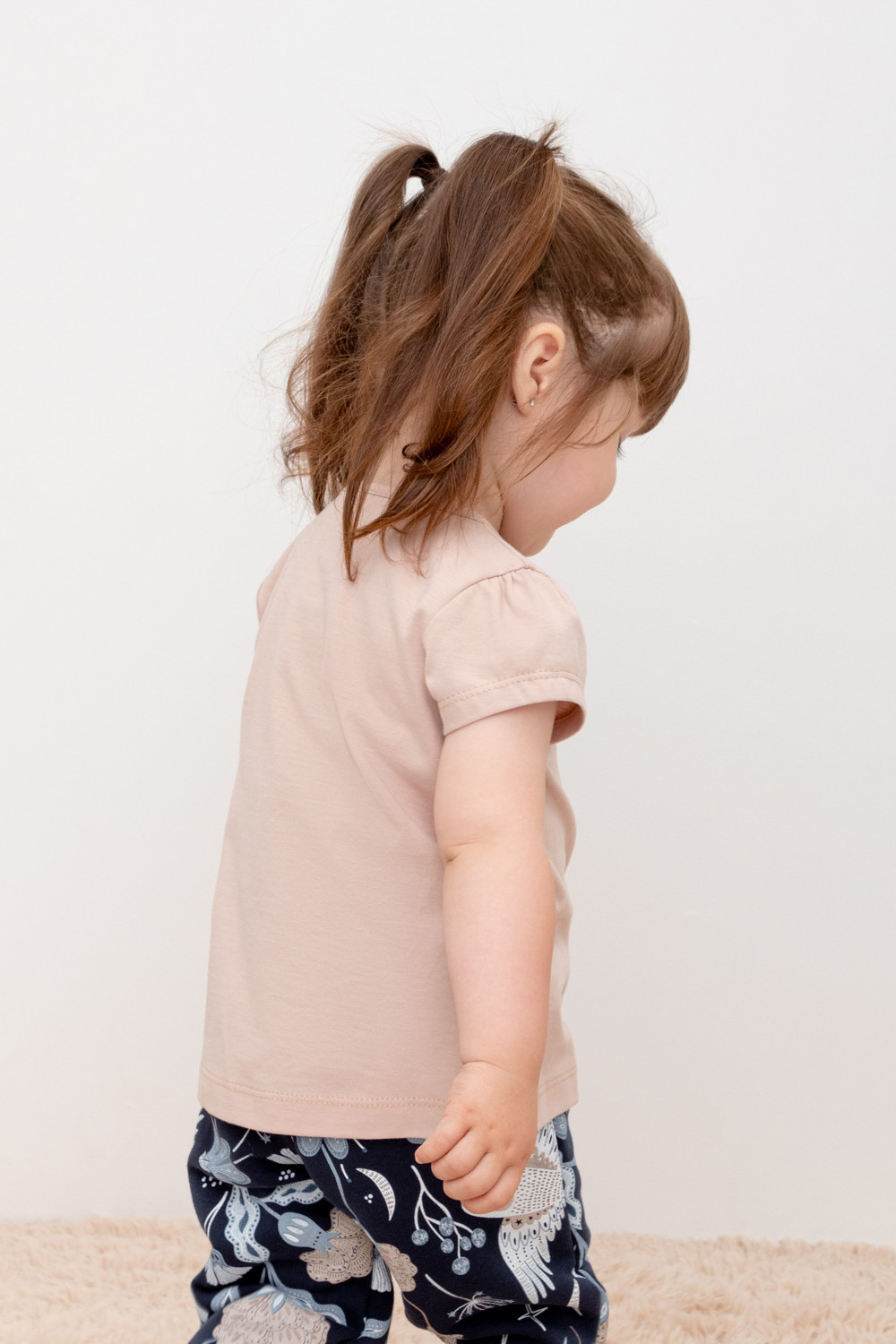 Футболка для девочки, артикул: КР 302219, цвет: бежевый, фото 5