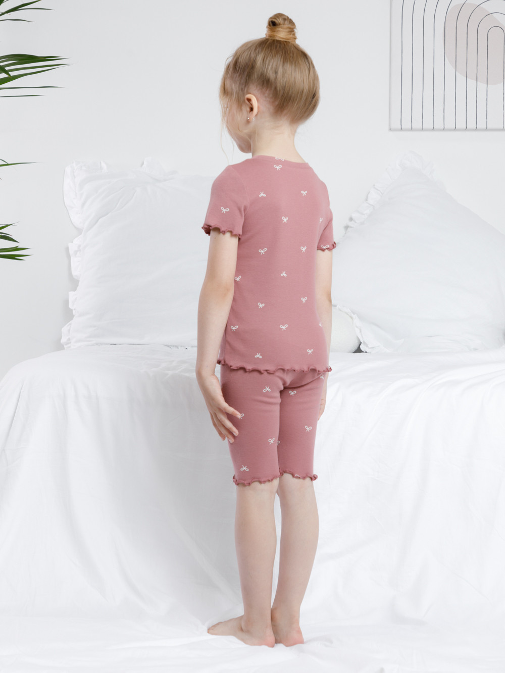 Пижама для девочки, артикул: К 1632, цвет: бордовый, фото 5