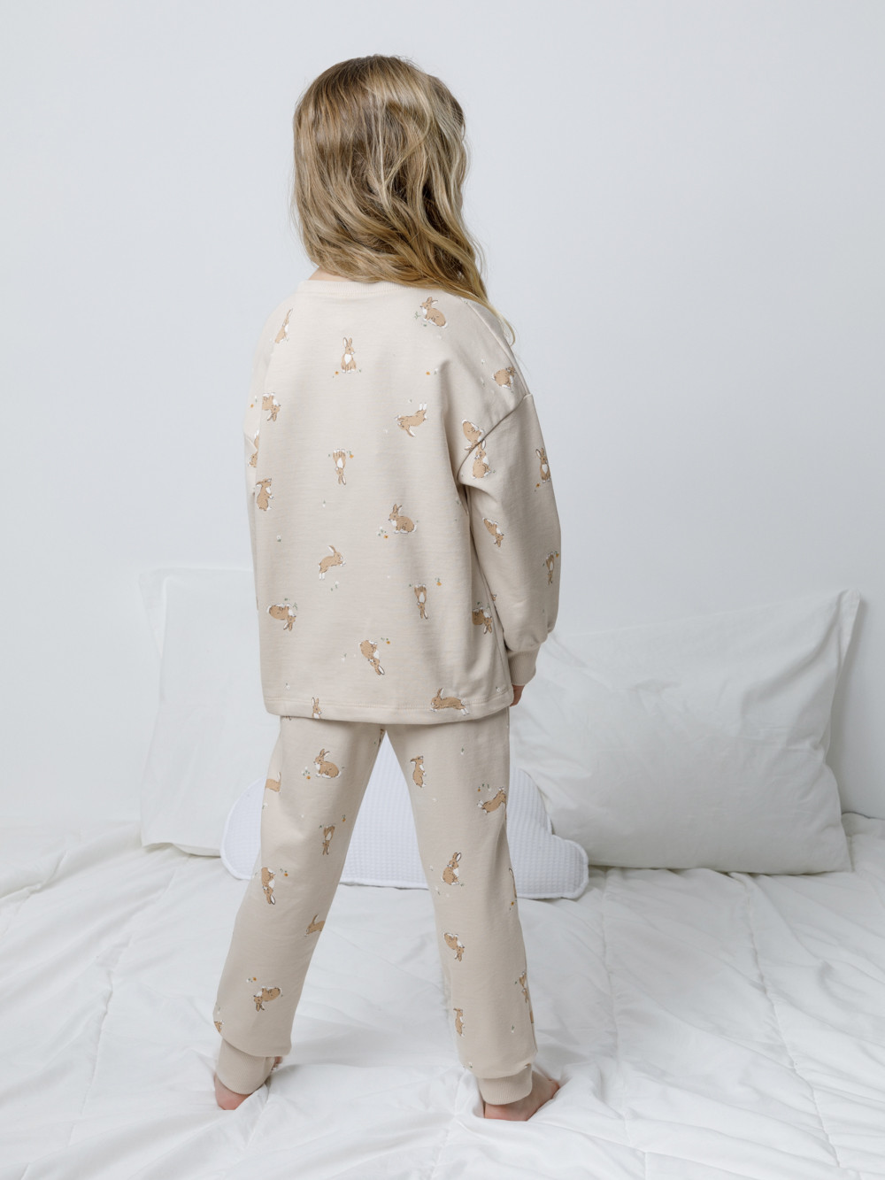 Пижама для девочки, артикул: КП 1611, цвет: бежевый, фото 5