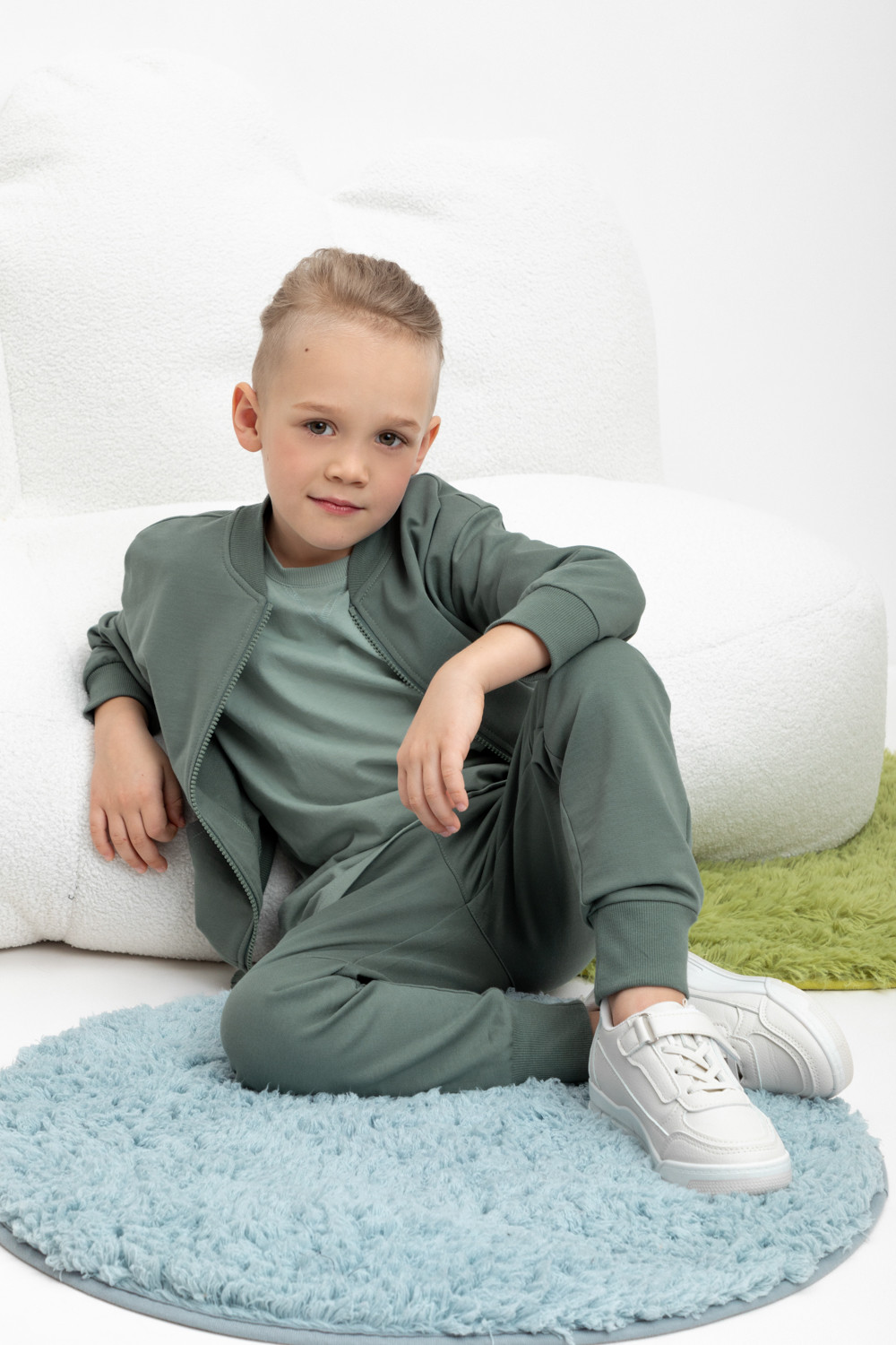 Жакет для мальчика, артикул: КР 302415, цвет: зеленый, фото 5