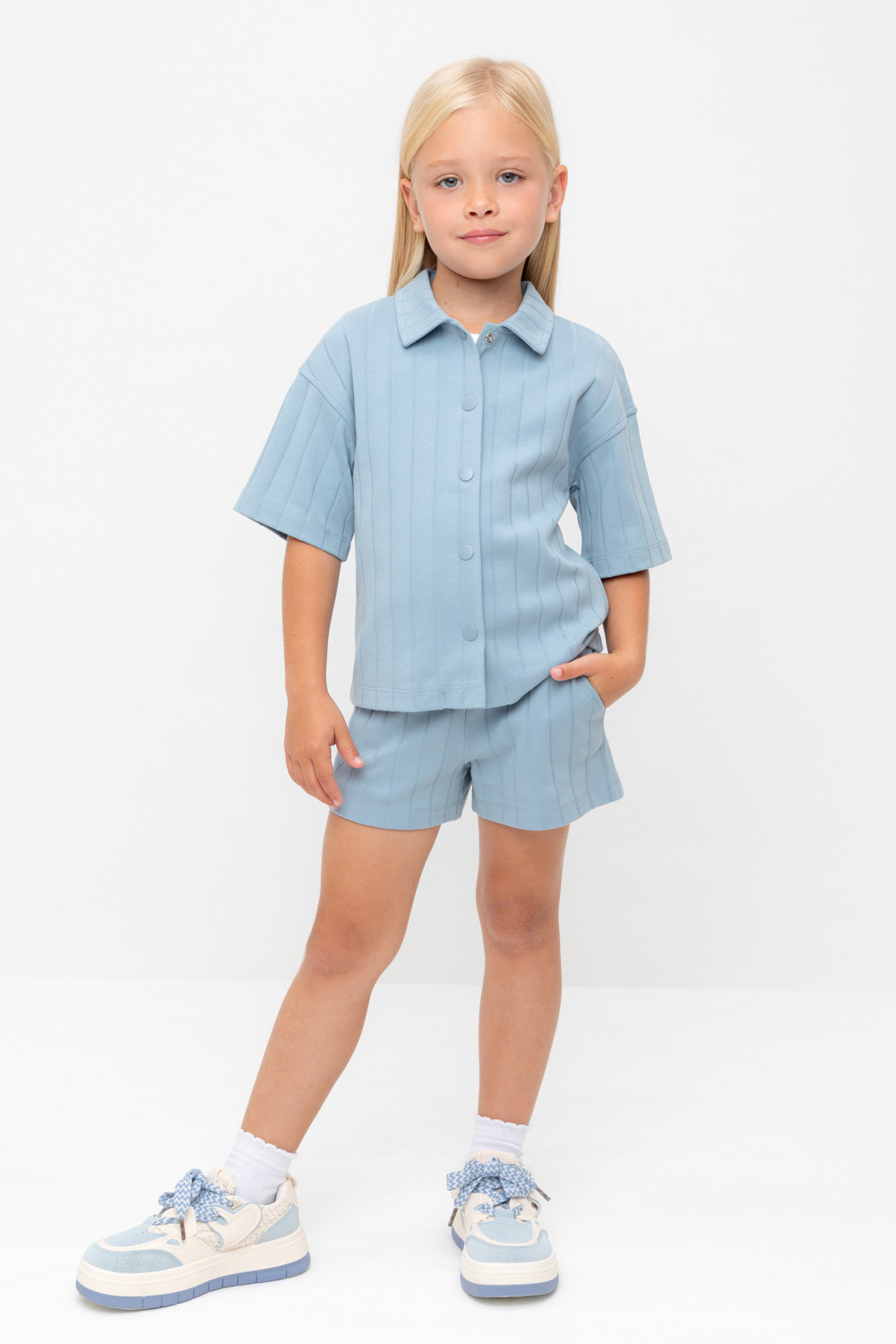 Шорты для девочки, артикул: КР 400807, цвет: синий, фото 5