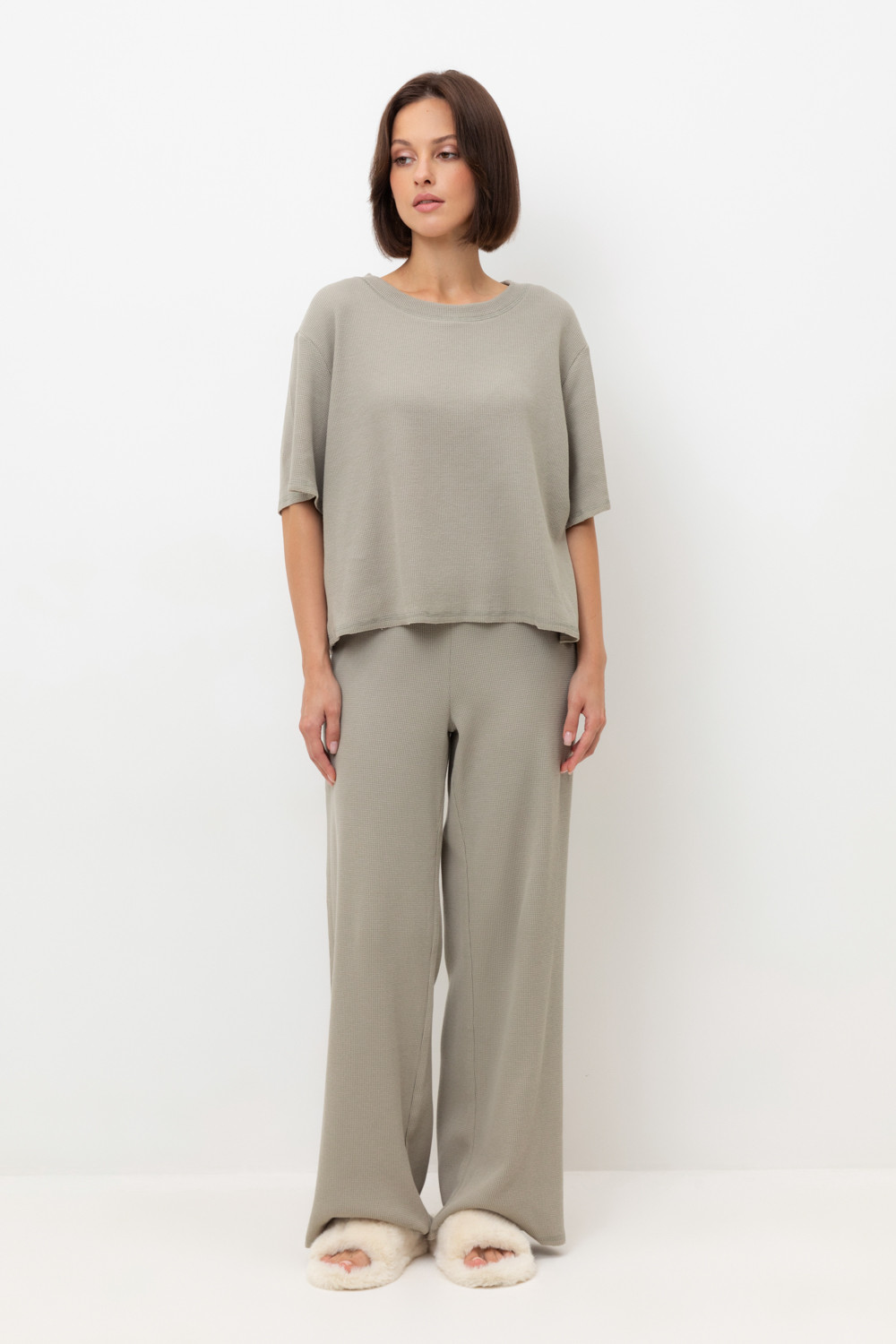 Комплекты для дома для мам, артикул: Е 20150, цвет: хаки, фото 5