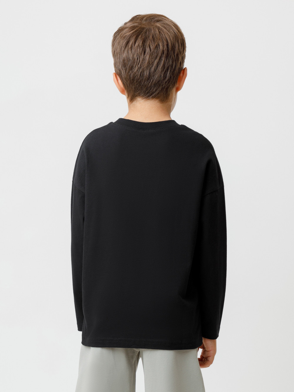 Лонгсливы для мальчика, артикул: МП 302894, цвет: черный3, фото 5