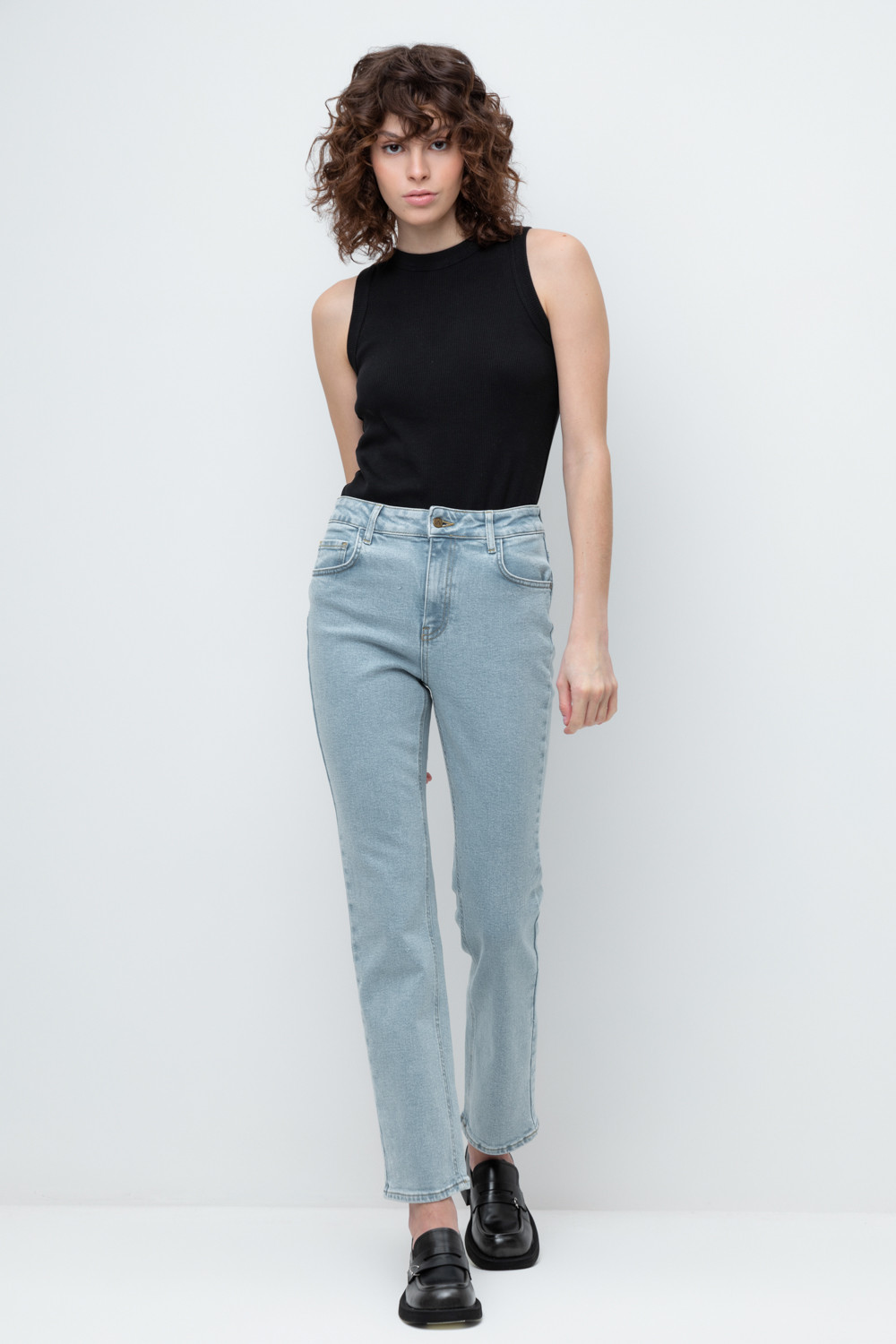 Брюки женские для мам, артикул: ЕТ 40004/1 ВСТ, цвет: голубой, фото 5