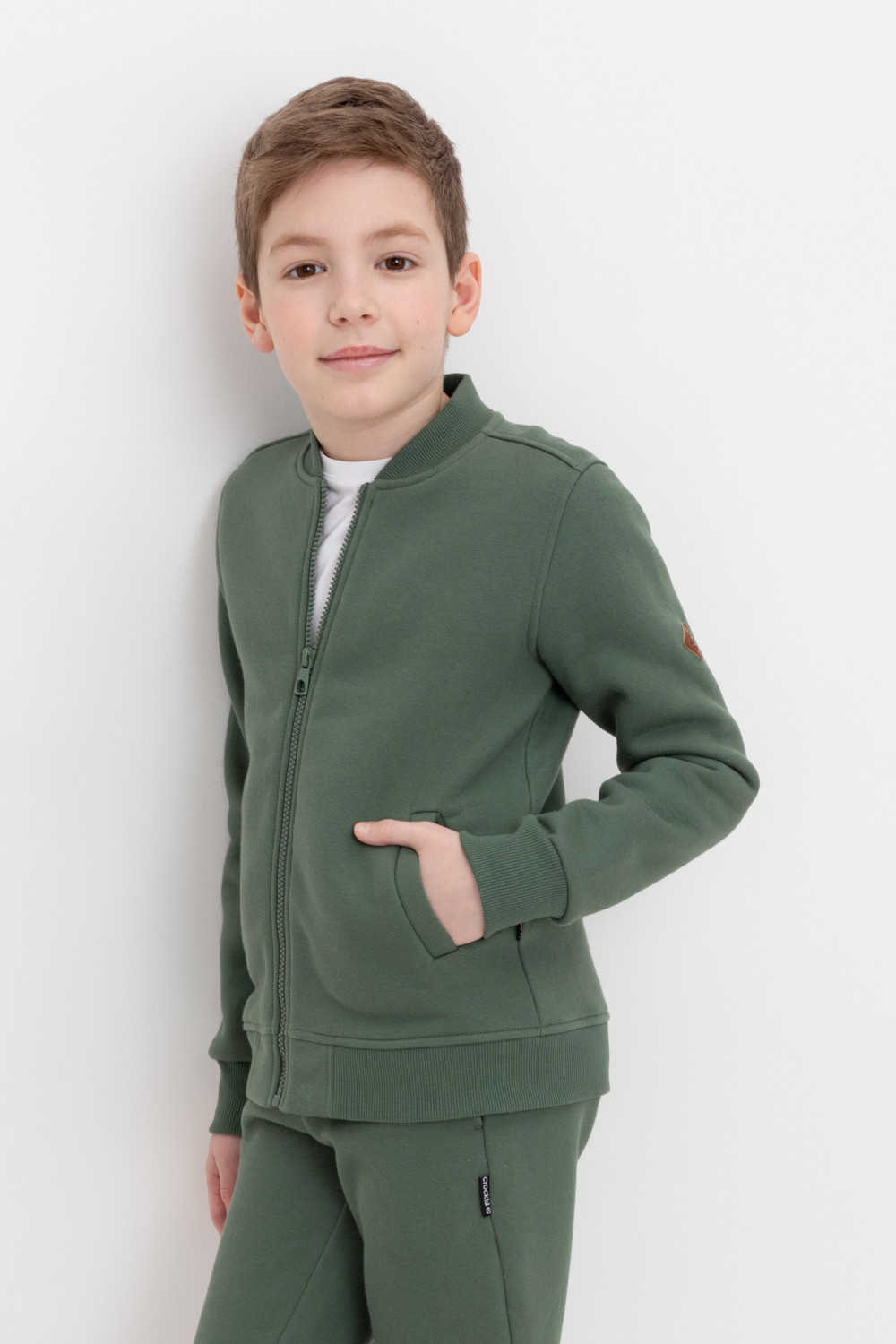 Жакет для мальчика, артикул: КР 302545, цвет: зеленый, фото 5