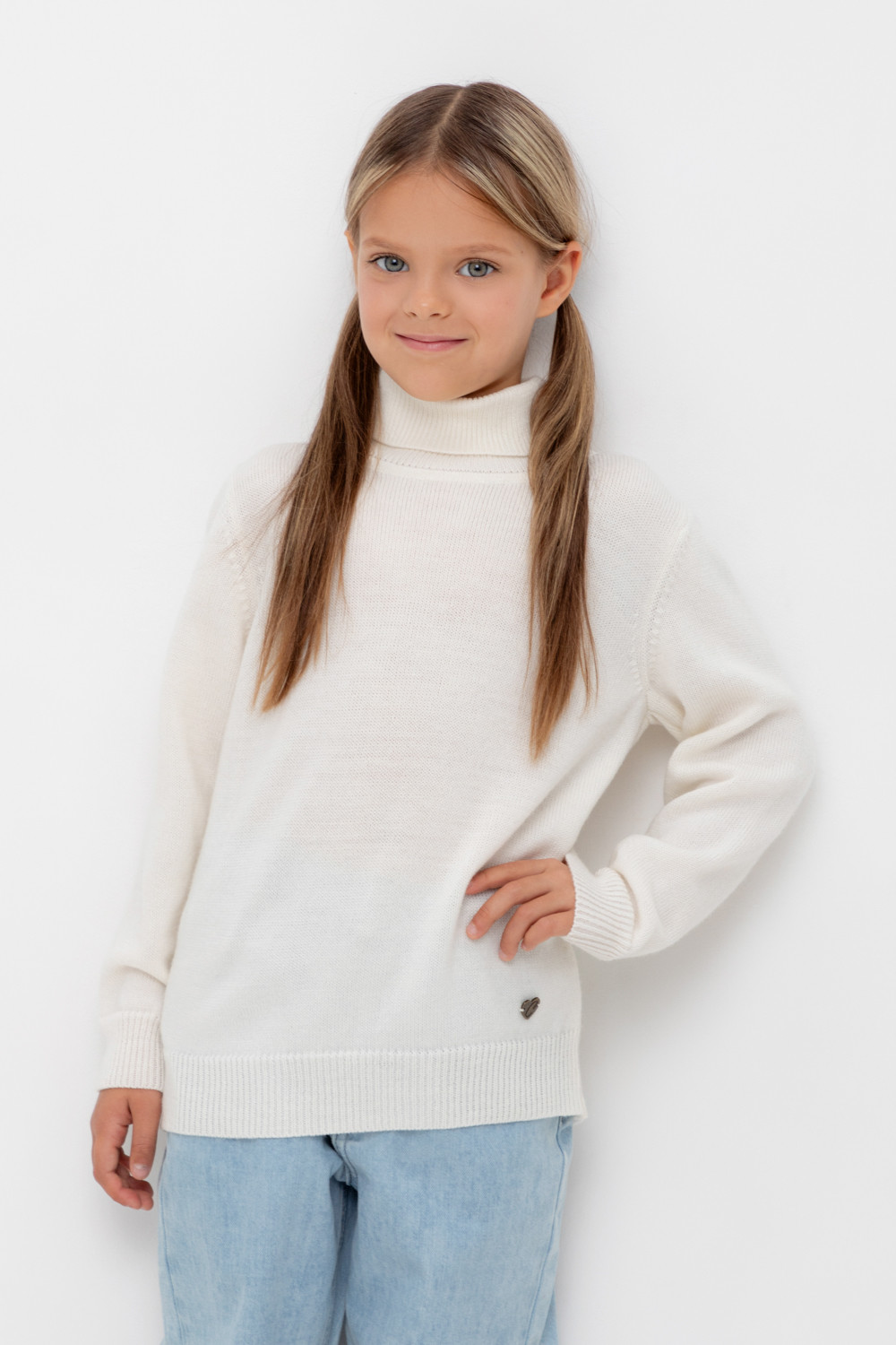 Джемпер для девочки, артикул: КВ 30147/24ш, цвет: бежевый, фото 5