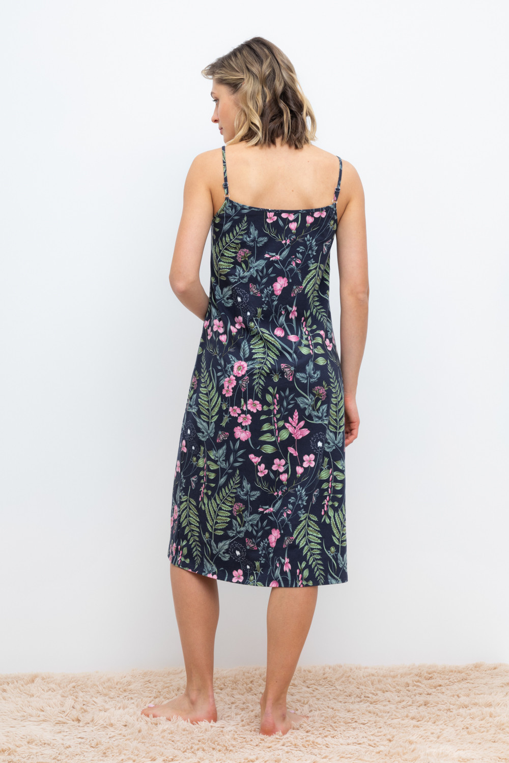 Сорочки ночные женские для мам, артикул: Е 10008, цвет: синий, фото 5