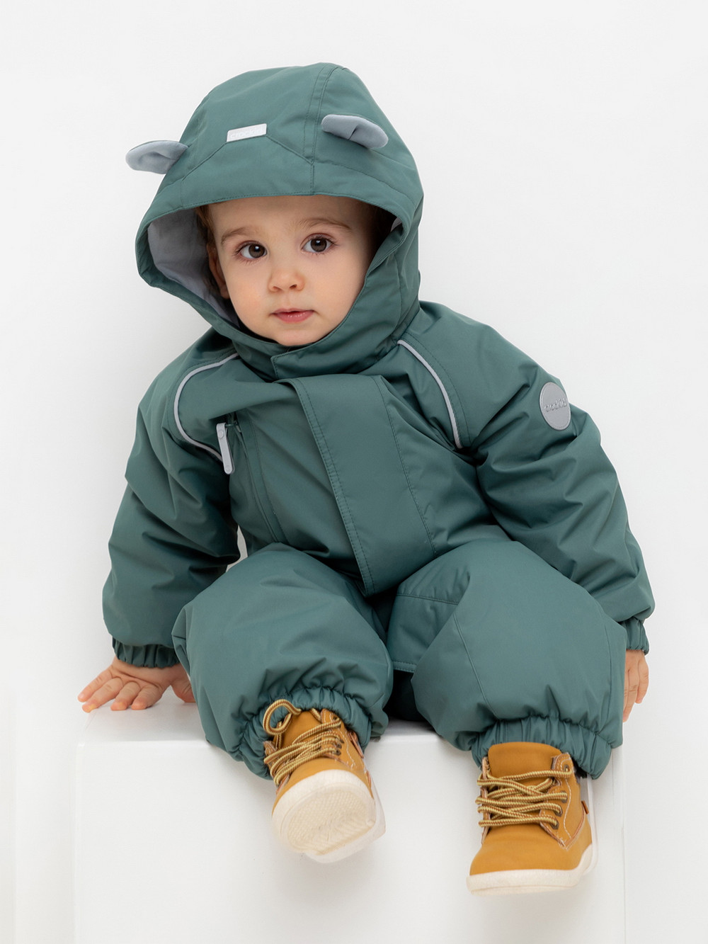 Комбинезоны утепленные для мальчика, артикул: ВК 60108/4 УЗГ, цвет: зеленый, фото 5