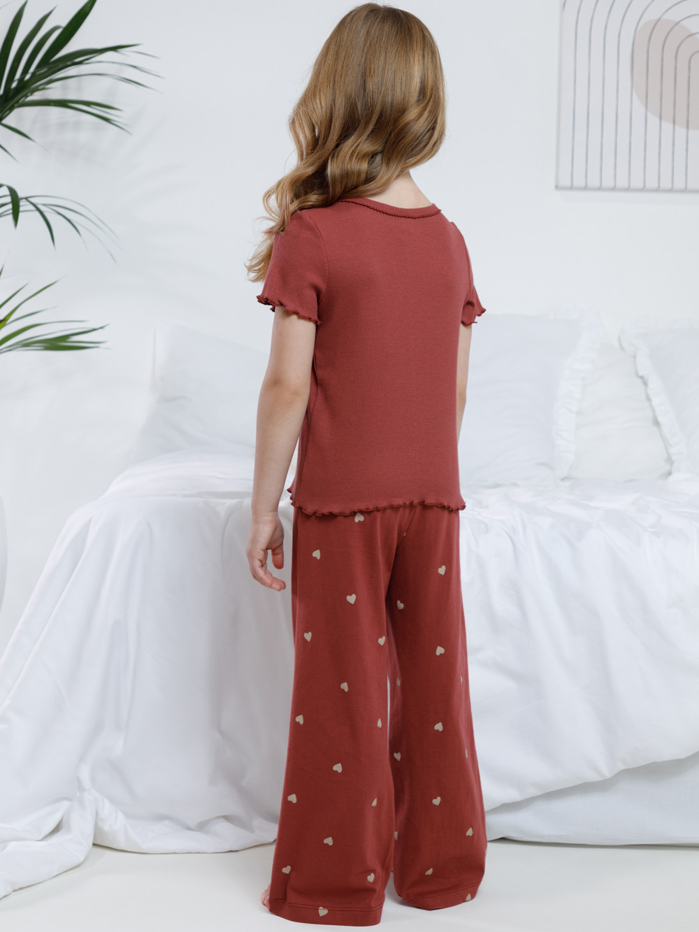 Пижама для девочки, артикул: МП 1659, цвет: коричневый, фото 5