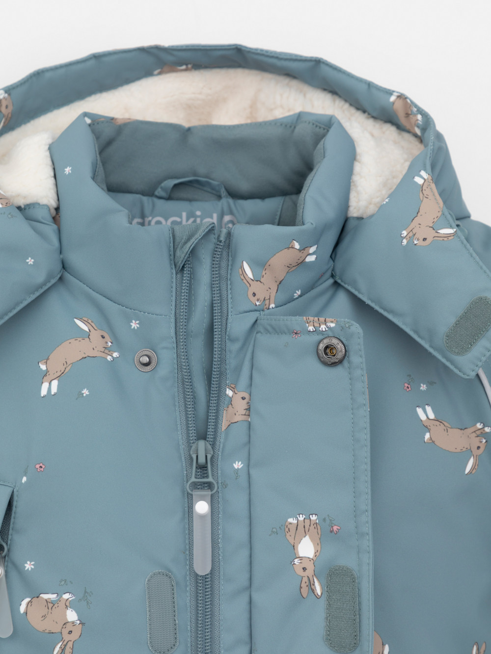 Комбинезоны утепленные для девочки, артикул: ВК 60131/н/2 УЗГ, цвет: серый, фото 5